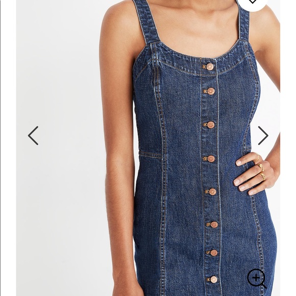 Madewell button front denim dress - Picture 4 of 7